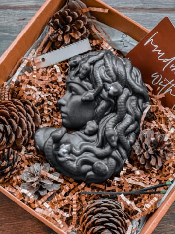 Lucky Bees Geurkaars zwart - 350 g