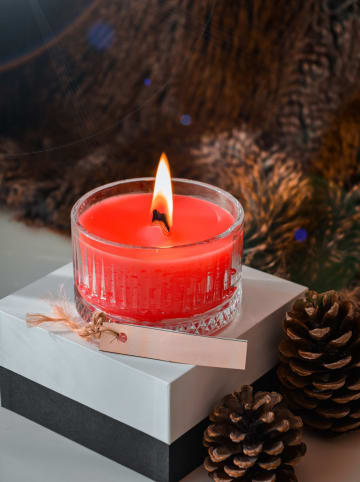 Lucky Bees Duftkerze in Rot - 200 g