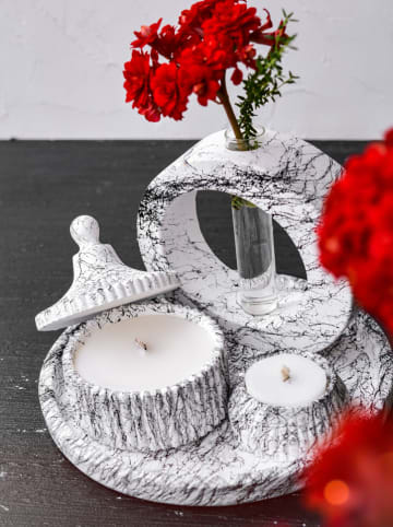 Lucky Bees 4-częściowy zestaw w kolorze biało-czarnym