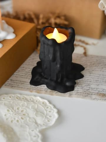 Lucky Bees 2-delige set: ledkaarsen wit/zwart