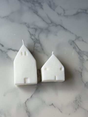 Lucky Bees 2er-Set: Kerzen in Weiß