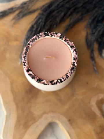 Lucky Bees Świeca w kolorze beżowym - 90 g