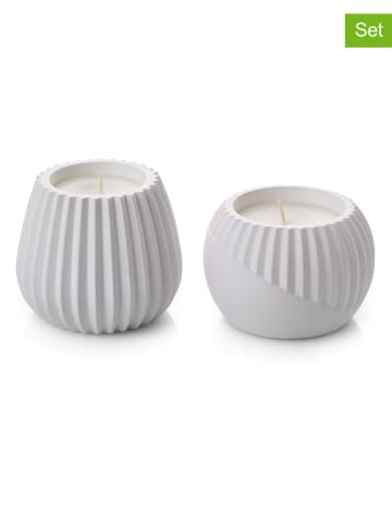 Lucky Bees 2-delige set: kaarsen wit