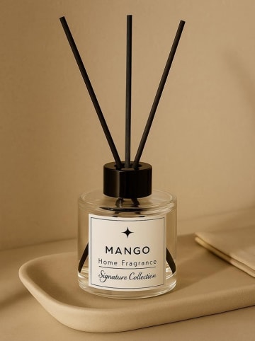 Lucky Bees Geurstokjes "Mango" zwart/wit - 100 ml