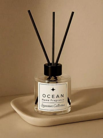 Lucky Bees Zapach do pomieszczeń "Ocean" w kolorze czarno-białym - 100 ml