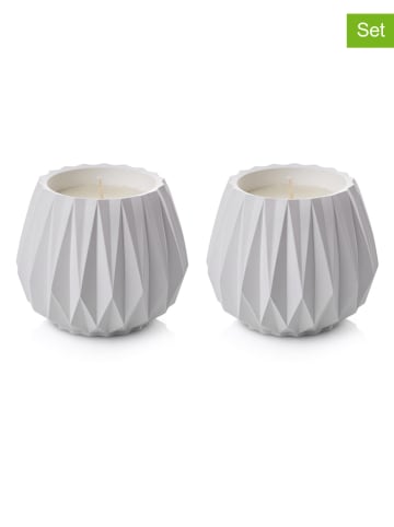 Lucky Bees 2-delige set: kaarsen wit - 2x 300 g