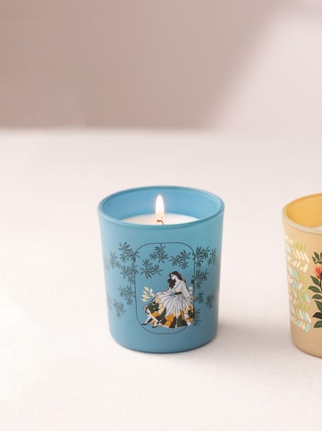 Lucky Bees 3er-Set: Duftkerzen in Blau/ Beige/ Grün - 3x 100 g