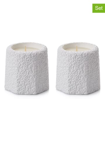 Lucky Bees 2-delige set: kaarsen wit - 2x 380 g