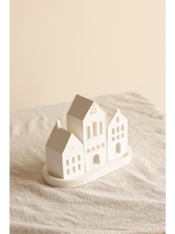 Lucky Bees Kerzenhalter in Weiß - (B)19 x (H)7,5 x (T)1,7 cm