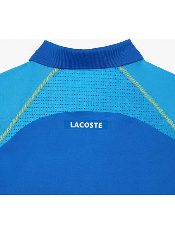 Lacoste Trainingsshirt in Blau/ Hellblau