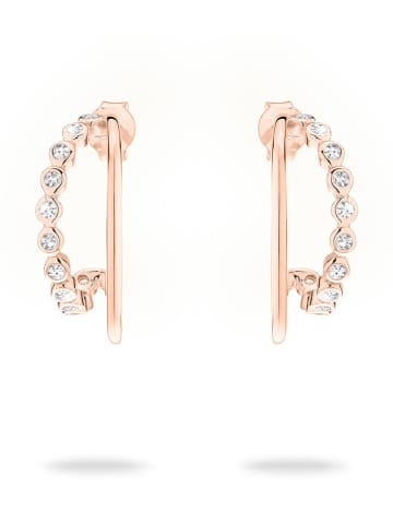 Tamaris Srebrne kolczyki-półkreole z cyrkoniami