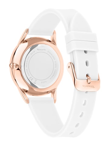 Tamaris Quarzuhr in Weiß/ Roségold