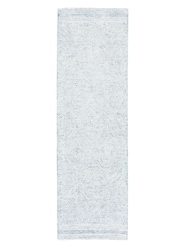 Safavieh Woll-Teppich in Creme/ Blau