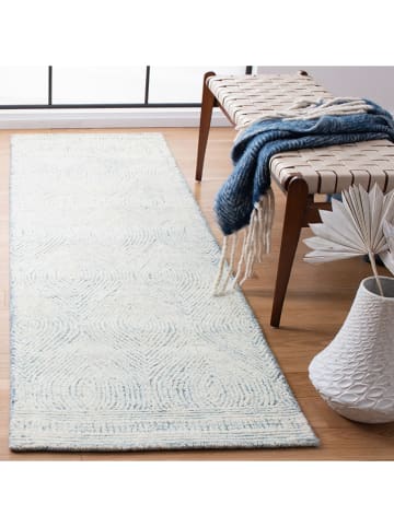 Safavieh Woll-Teppich in Creme/ Blau
