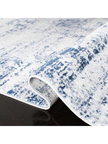 Safavieh Kurzflor-Teppich ''Amelia'' in Weiß/ Blau