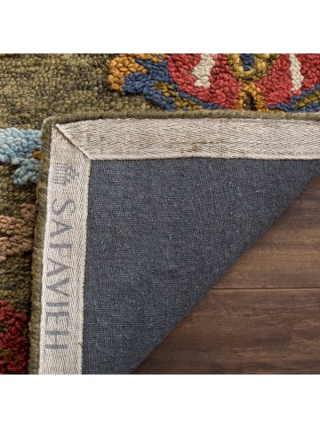 Safavieh Woll-Teppich in Grün/ Bunt