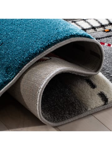 Safavieh Kurzflor-Teppich ''Carousel'' in Grau/ Bunt