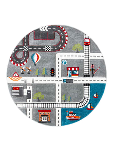 Safavieh Kurzflor-Teppich ''Carousel'' in Grau/ Bunt