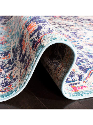 Safavieh Kurzflor-Teppich ''Madison'' in Beige/ Hellblau/ Blau