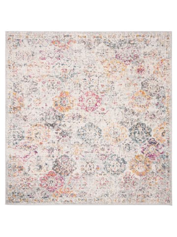 Safavieh Kurzflor-Teppich in Creme/ Hellgrau/ Gold