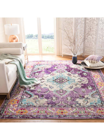 Safavieh Kurzflor-Teppich ''Monaco'' in Lila/ Bunt