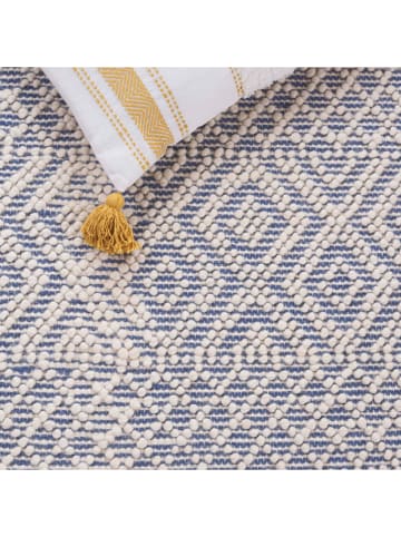 Safavieh Woll-Teppich ''Natura'' in Blau/ Creme