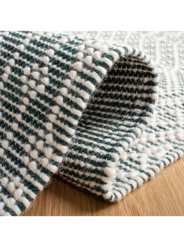 Safavieh Woll-Teppich ''Natura'' in Türkis/ Hellblau/ Creme