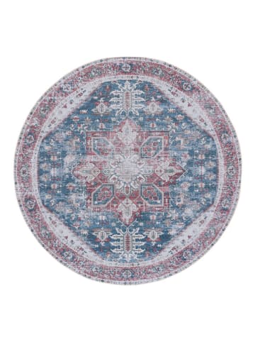Safavieh Kurzflor-Teppich ''Tucson'' in Blau/ Beige