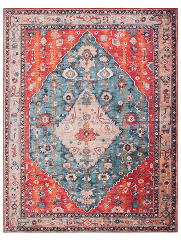 Safavieh Kurzflor-Teppich ''Tucson'' in Rot/ Blau