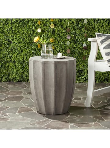 Safavieh Stolik ogrodowy "Charleen Modern" w kolorze szarym - wys. 45 x Ø 39 cm