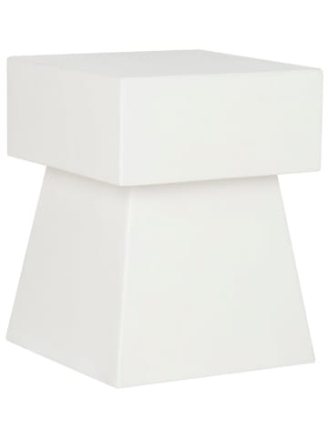 Safavieh Stolik ogrodowy "Zen" w kolorze białym - wys. 46 x Ø 35 cm