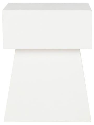 Safavieh Gartentisch "Zen" in Weiß - (H)46 x Ø 35 cm