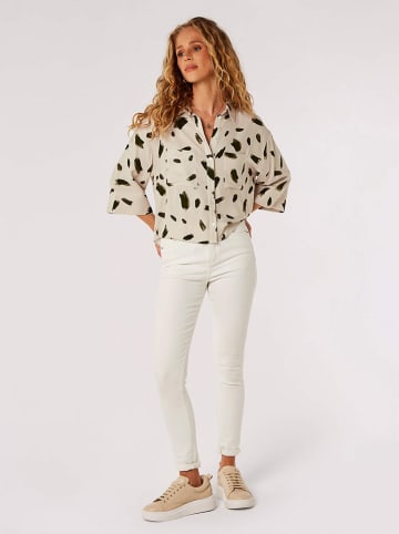 Apricot Bluse in Creme/ Schwarz