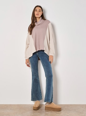 Apricot Rollkragenpullover in Rosa