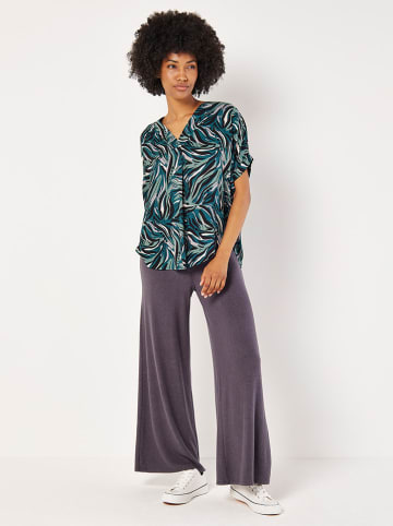 Apricot Bluse in Petrol/ Schwarz/ Weiß