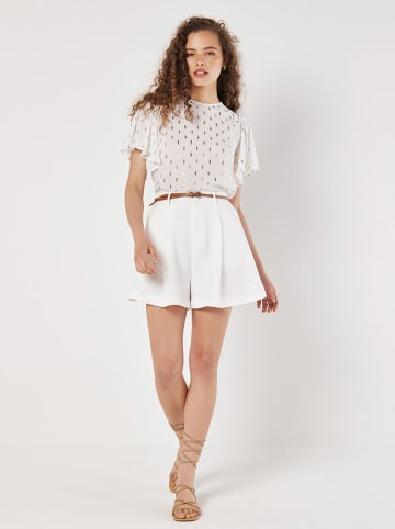 Apricot Bluse in Weiß/ Gold