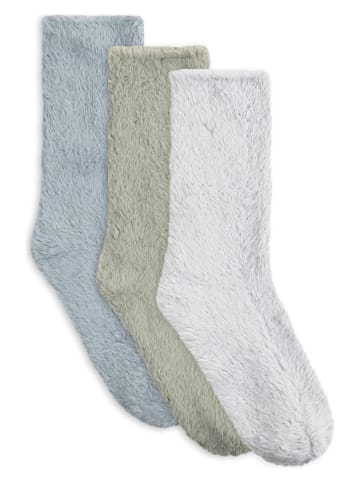 Lemon socks Skarpety (9 par) w kolorze szaro-błękitno-oliwkowym