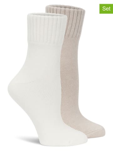 Lemon socks Skarpety (6 par) w kolorze beżowo-kremowym