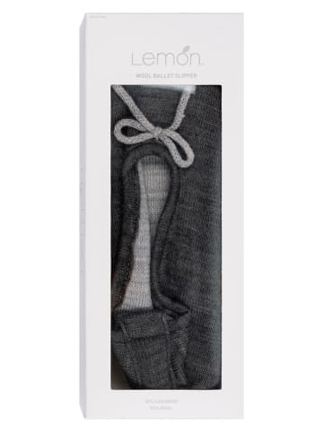 Lemon socks 3er-Set: Hausschuhe in Anthrazit