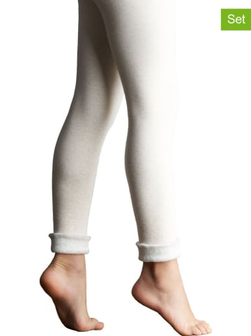 Lemon socks 3-delige set: leggings crème