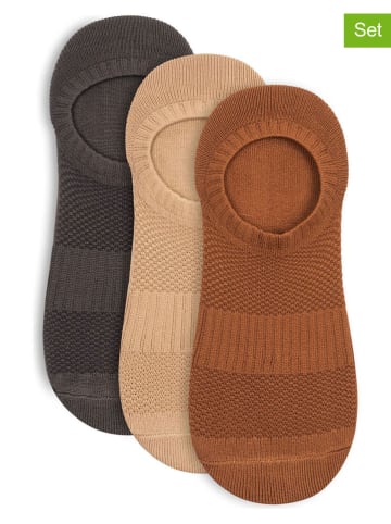 Lemon socks 9-delige set: sokken lichtbruin/beige/bruin