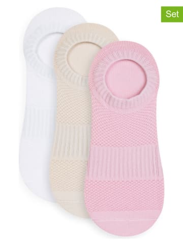 Lemon socks 9er-Set: Socken in Rosa/ Weiß/ Beige
