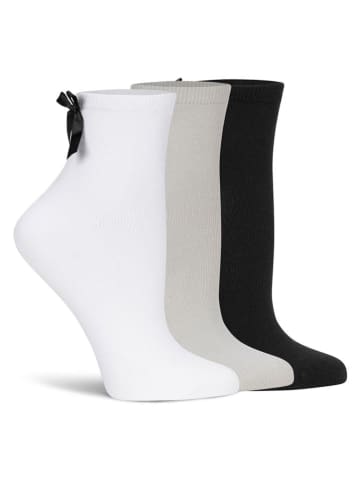 Lemon socks 3er-Set: Socken in Weiß/ Schwarz