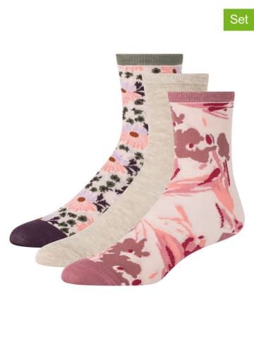 Ted Baker 3er-Set: Socken in Beige/ Rosa