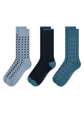 Ted Baker 6-delige set: sokken blauw/donkerblauw