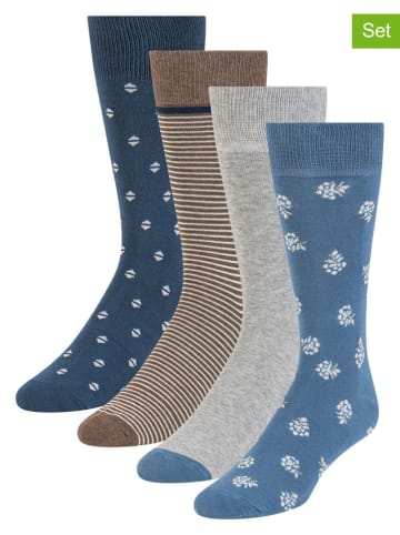 Ted Baker 8er-Set: Socken in Blau/ Beige/ Grau