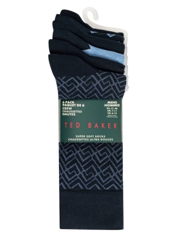 Ted Baker 6er-Set: Socken in Dunkelblau