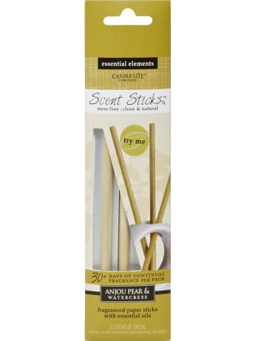 CANDLE-LITE Geurstokjes "Anjou Pear & Watercress" groen