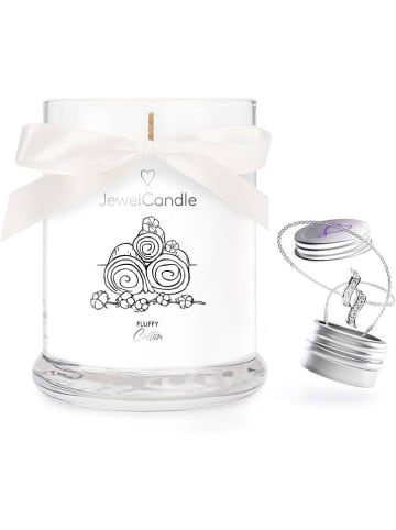 Juwelkerze Geurkaars met ketting "Fluffy Cotton" - 250 g