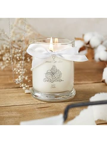 Juwelkerze Geurkaars met ketting "Fluffy Cotton" - 250 g